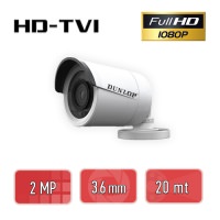 Dunlop DP-22E16D0T-IRF 2 Mp 1080P Hd-Tvi Bullet Kamera – Dış Mekan - 1